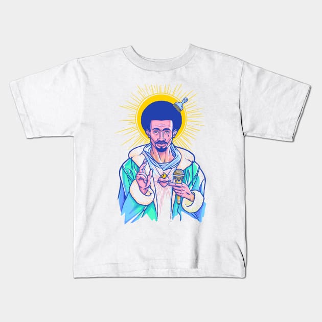 Jesus Walks Kids T-Shirt by dracoimagem